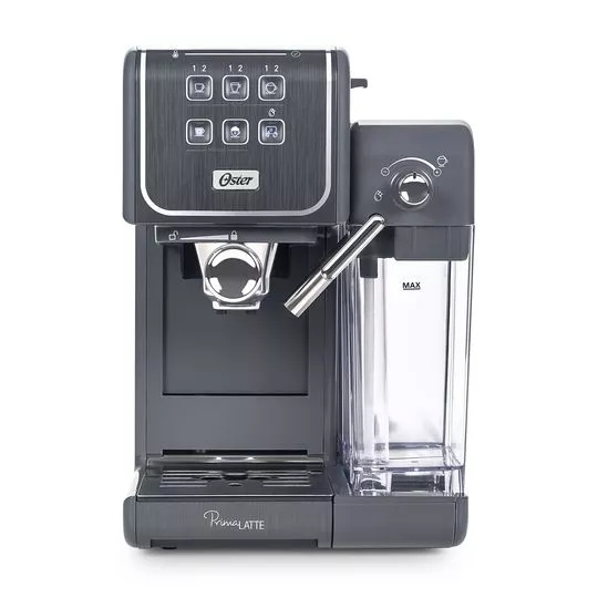 Cafeteira Expresso Primalatte Touch- Incolor & Cinza- 37x21,5x31,5cm- 600ml- 127V- Oster