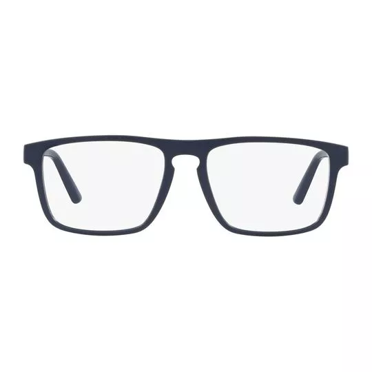 Armação Retangular Para Óculos De Grau- Azul Marinho & Verde- Polo-Ralph-Lauren