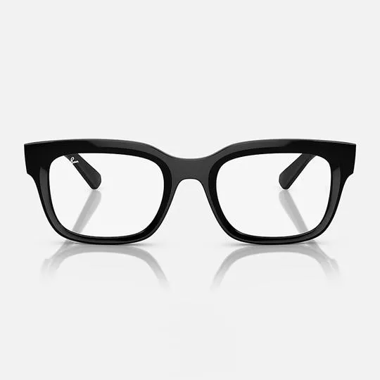 Armação Quadrada Para Óculos De Grau- Preta- Polo-Ralph-Lauren