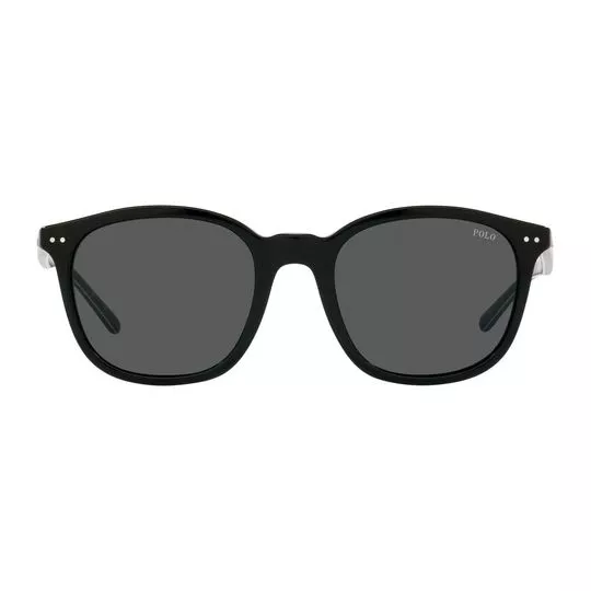 Óculos De Sol Retangular- Preto- Polo-Ralph-Lauren
