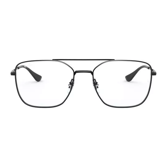 Armação Aviador Para Óculos De Grau- Preta- Ray Ban