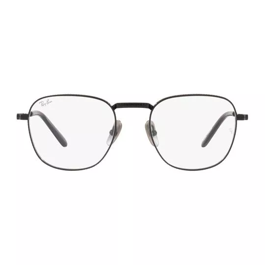 Armação Arredondada Para Óculos De Grau- Preta & Marrom Escuro- Ray Ban