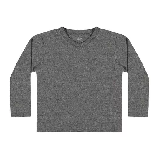 Camiseta Lisa- Cinza Escuro