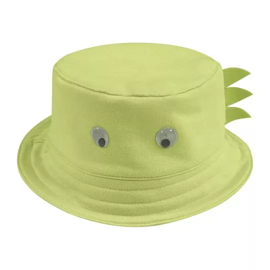 Chapéu Bucket Com Aplicações- Verde Limão- Quimby
