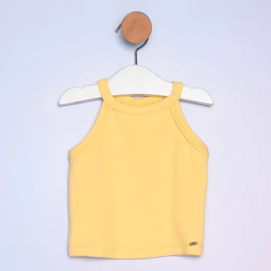 Blusa Canelada- Amarela