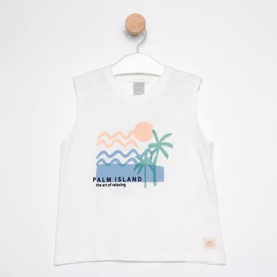 Regata Palm Island- Off White & Azul