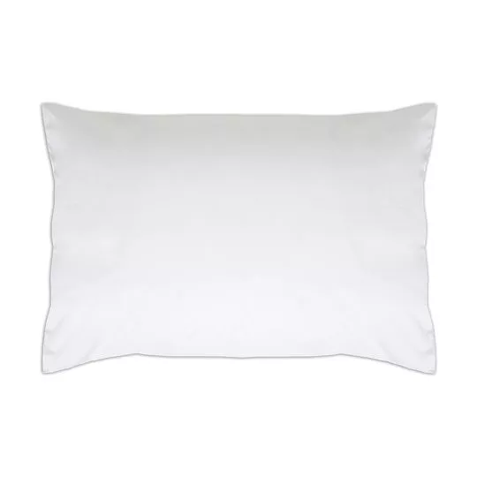 Travesseiro Percal Suporte Firme- Branco- 70x50cm- 200 Fios- Naturalle Fashion