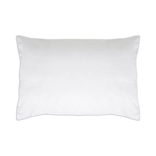 Travesseiro Liso- Branco- 70x50cm- 200 Fios- Naturalle Fashion