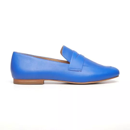 Loafer Com Aviamento- Azul