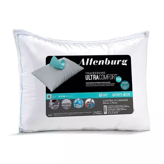 Travesseiro Ultracomfort- Branco- 70x50cm