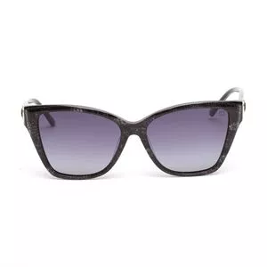 Óculos De Sol Gatinho<BR>- Preto & Azul Escuro