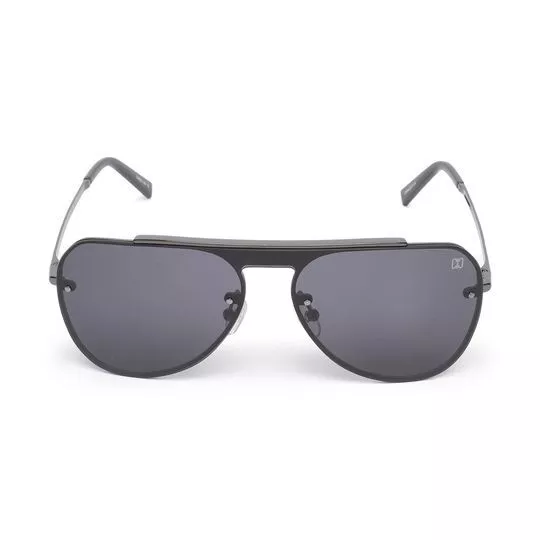 Óculos De Sol Aviador- Chumbo & Preto