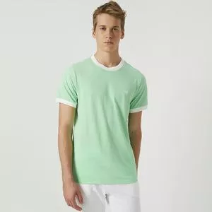 Camiseta CLC®<BR>- Verde Claro & Branca