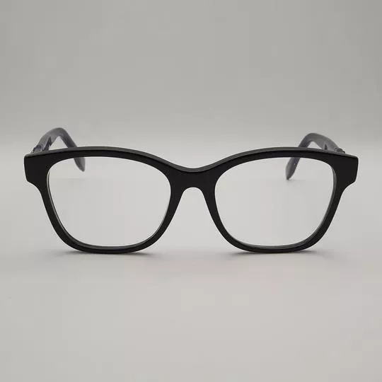 Armação Arredondada Para Óculos De Grau- Preto- Fendi