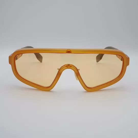 Óculos De Sol Máscara- Amarelo- Fendi
