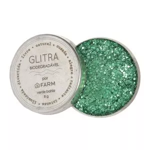 Glitter Biodegradável<BR>- Verde<BR>- 8g