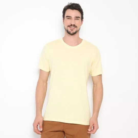 Camiseta Estonada- Amarela- AD Fashion