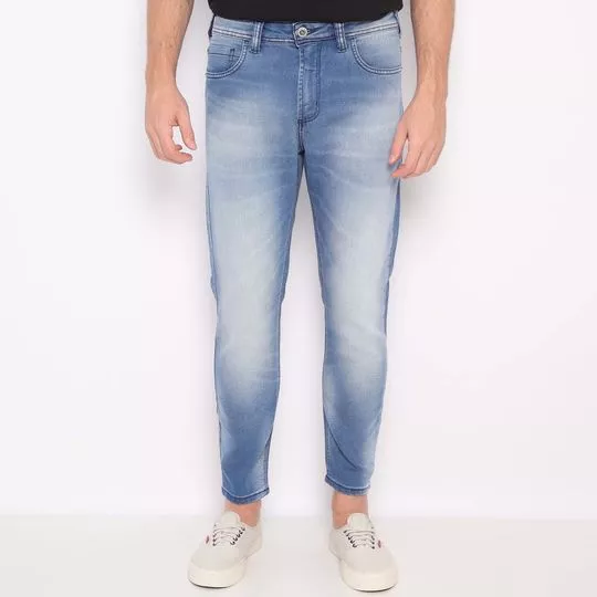 Calça Jeans Johann® Estonada- Azul- Forum