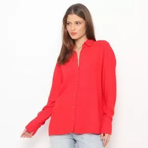Camisa Básica<BR>- Vermelha