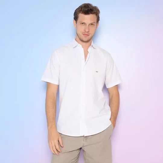 Camisa Com Tag- Branca- Club Polo Collection