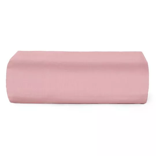 Lençol Com Elástico Diamante Solteiro- Rosa Claro- 30x88x188cm- 150 Fios
