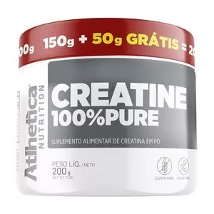 Creatine 100% Pure<BR>- 200g<BR>- Atlhetica Nutrition