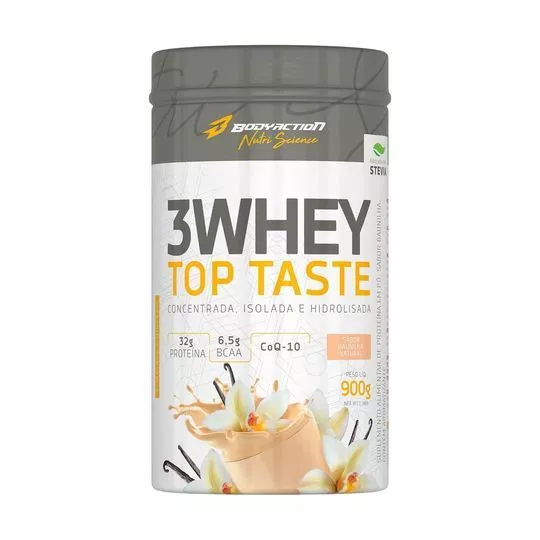 3 Whey Top Taste- Baunilha- 900g- Body Action