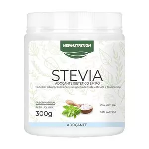 Adoçante Stévia<BR>- 300g<BR>- New Nutrition