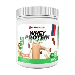 Whey Protein Concentrado All Natural<BR>- Cappuccino<BR>- 450g<BR>- New Nutrition