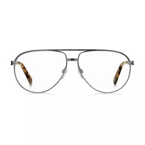 Armação Aviador Para Óculos De Grau<BR>- Prateada & Laranja<BR>- Marc Jacobs
