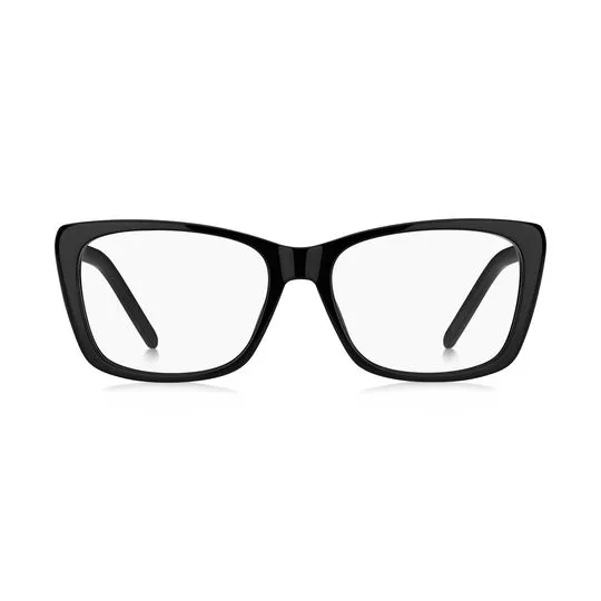 Armação Retangular Para Óculos De Grau- Preta- Marc Jacobs