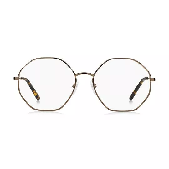 Armação Arredondada Para Óculos De Grau- Bronze- Marc Jacobs