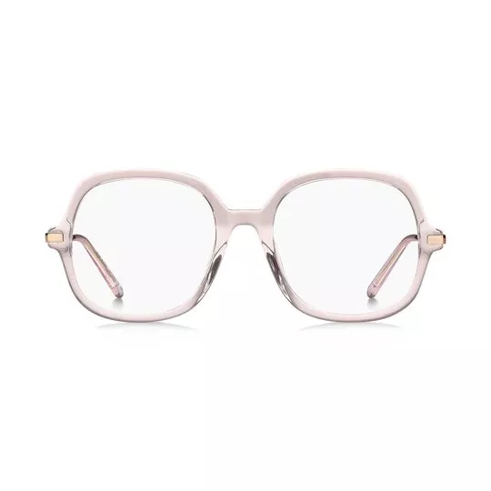 Armação Quadrada Para Óculos De Grau- Rosa Claro- Marc Jacobs