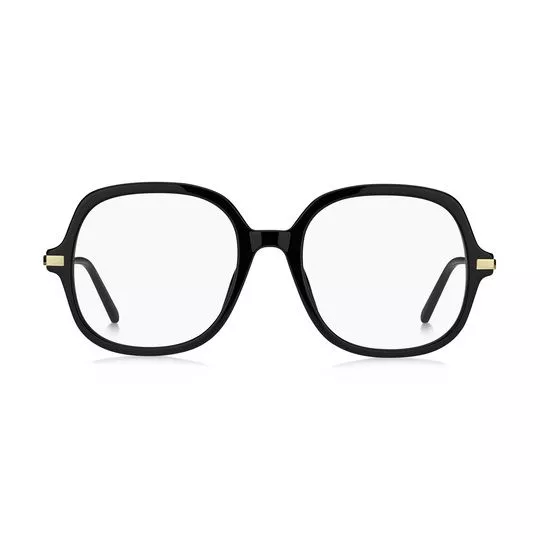 Armação Arredondada Para Óculos De Grau- Preta & Dourada- Marc Jacobs