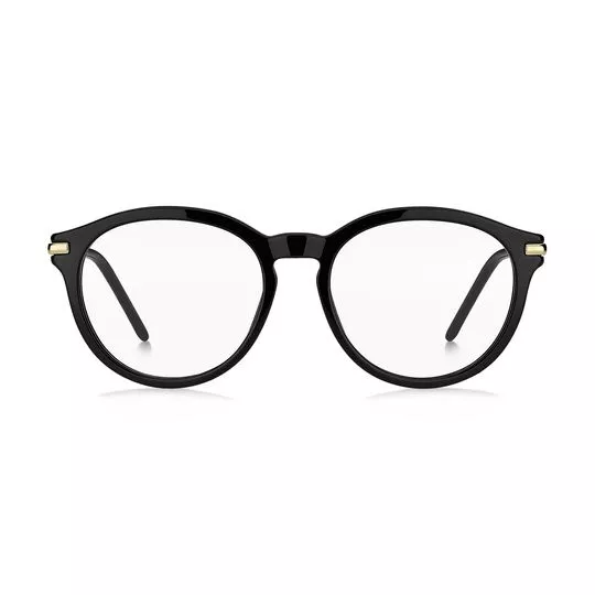 Armação Redonda Para Óculos De Grau- Preta- Marc Jacobs
