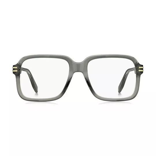 Armação Quadrada Para Óculos De Grau- Cinza- Marc Jacobs