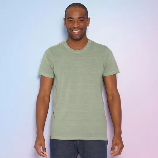 Camiseta Estonada- Verde Claro- Uccelli