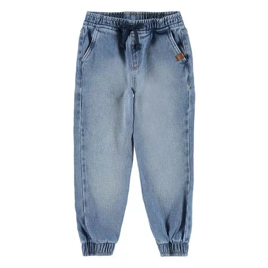 Calça Jeans Jogger- Azul Claro- Malwee