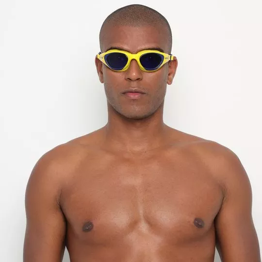 Óculos De Natação Speedo®- Amarelo & Azul Marinho