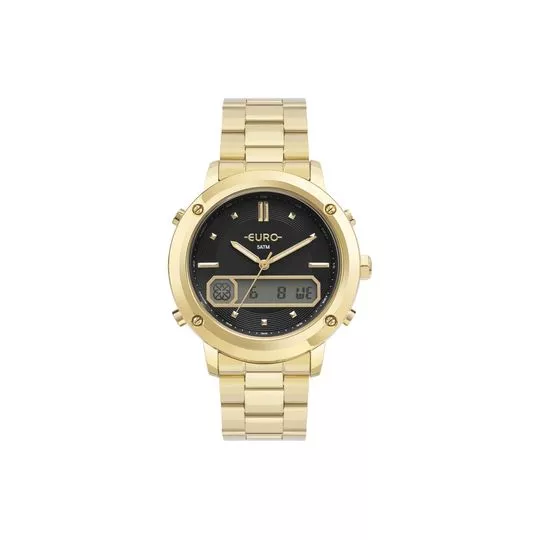 Relógio Digital EUBJ3890AE/4P- Dourado- Euro Relógios