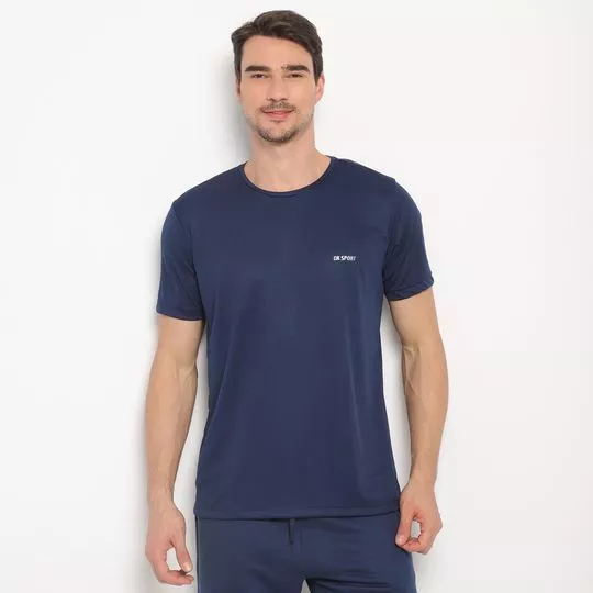 Camiseta Lisa- Azul Marinho- Costa Rica
