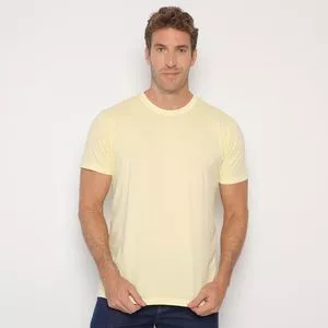 Camiseta Estonada<BR>- Amarelo Claro