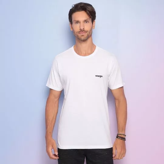 Camiseta Com Inscrição- Branca & Preta