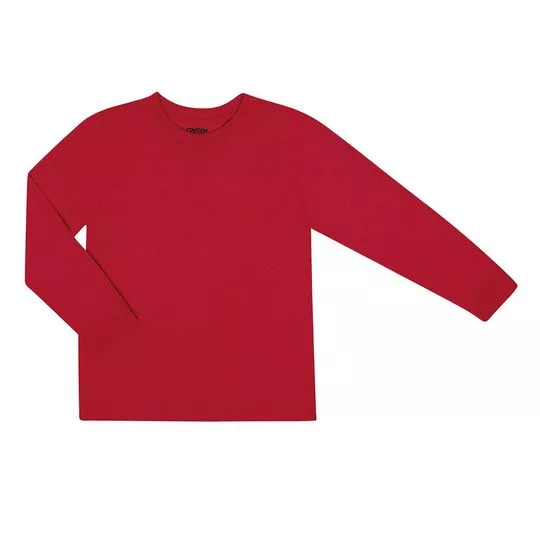 Camiseta Básica- Vermelho Escuro- Rovitex