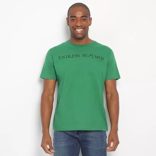 Camiseta Endless Summer- Verde & Preta