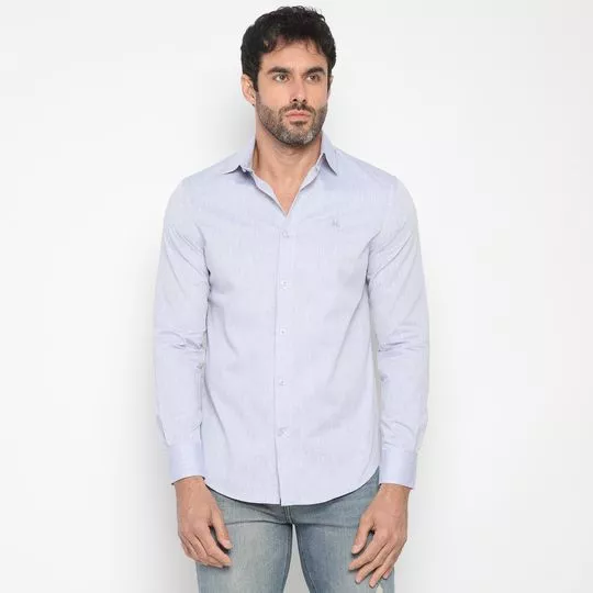 Camisa Comfort Fit- Azul Claro