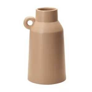 Vaso Com Alça<BR>- Bege Claro<BR>- 30x18x16,5cm<BR>- Mart