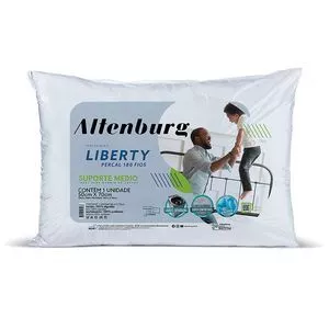 Travesseiro Liberty<BR>- Branco<BR>- 70x50cm