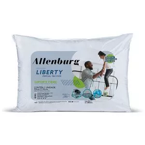 Travesseiro Liberty<BR>- Branco<BR>- 90x50cm<BR>- 180 Fios