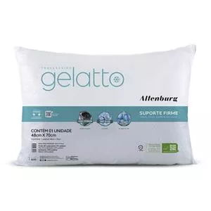 Travesseiro Gelatto<BR>- Branco<BR>- 70x48cm